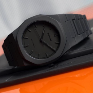 Sleek All-Black Watch by D1 Milano